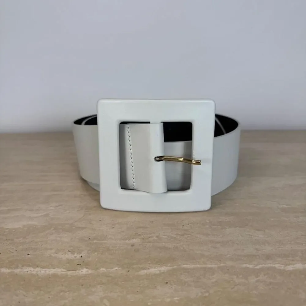 Zara Women's White and Cream Belt
